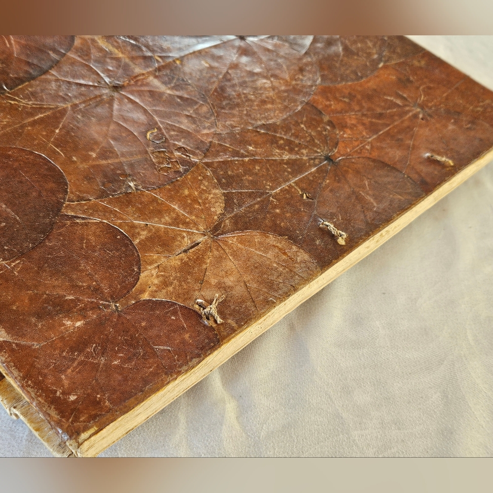 Photo Album Tropical Palm Trees Natural Fiber Pages Binding Cover Bahamas Hawaii - Picture 13 of 13